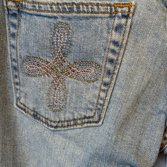 Levi's Super Low 518 Light Blue Flare Jeans - Picture 4 of 9